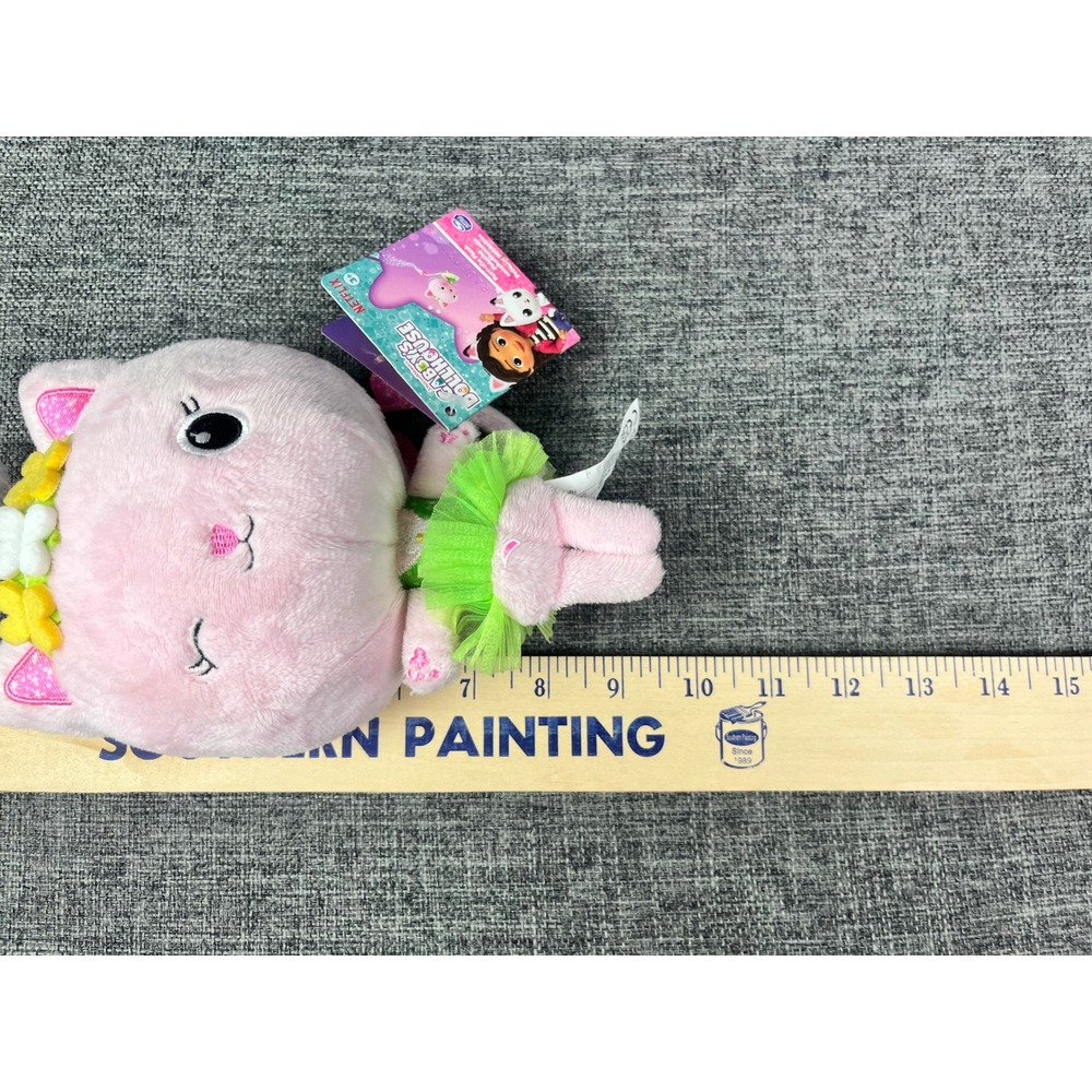 Gabby's Dollhouse Kitty Fairy Purr-ific Plush 9 Inch Pink Cat Spin Master NEW - Picture 7 of 7
